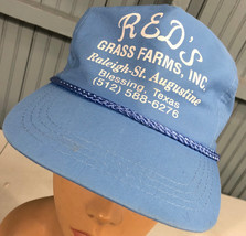 Red&#39;s Grass Farms Raleigh Blessing Texas VTG Strapback Baseball Cap Hat - £12.26 GBP