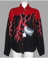 VTG Brooks &amp; Dunn Lightning Bolts Panhandle Slim Metal Buttons Shirt Wms... - $71.97 CAD