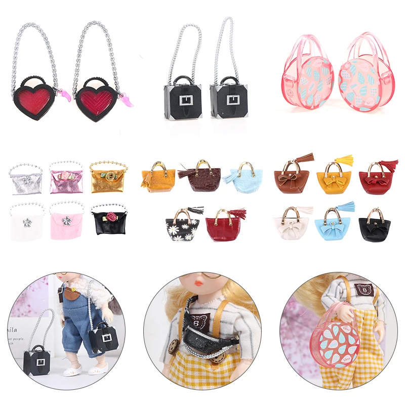 Hion 1 12 mini doll chest bag shoulder bag handbag dollhouse fanny pack backpack purses thumb200