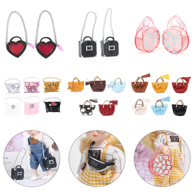 New Fashion 1:12 Mini Doll Chest Bag Shoulder Bag Handbag Dollhouse Fanny Pack - £6.76 GBP+