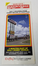 Larson&#39;s Lodge Hotel Brochure 1983 Cheffies Kissimmee Florida Spacecoast... - £11.87 GBP