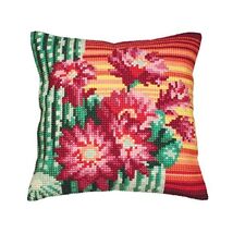 Collection d'Art 40 x 40 cm Bishops Hat Cross Stitch Cushion Kit  - $66.00