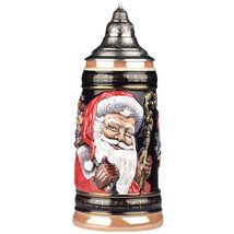 Pinnacle Peak Trading Old World Santa LE German Christmas Beer Stein  .5L Made - $259.98