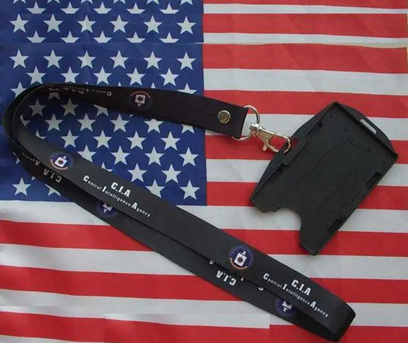 US Dept Of the Central Intelligence Agency CIA ID Card Holder Neck Chian Strap-U - £128.29 GBP