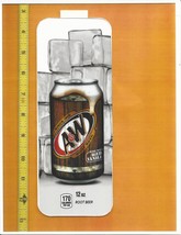 Coke Chameleon Size A&amp;W Root Beer 12 oz CAN Soda Vending Machine Flavor Strip - £2.39 GBP