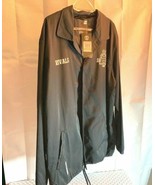 New Under armour Mens Sz L Black Windbreaker Jacket Coat Basketball Camp - $24.75