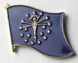 INDIANA US STATE SINGLE FLAG LAPEL PIN BADGE 7/8 INCH - £4.52 GBP