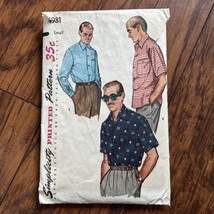 Vintage Simplicity #4981 Pattern For Men’s Size Small Sport Shirt button up - $5.72