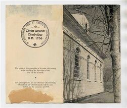 Historical Notes on Christ Church Cambridge Booklet 1930's - $17.82