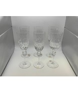 Set of 6 Rogaska Crystal GALLIA Champagne Flutes Glasses - $308.73 CAD