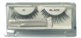 Andrea Lashes Strip Style 45 Black (1 Pack) w/Adhesive - $4.50