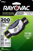 Rayovac Sportsman 200 lm Multicolored LED Head Lamp AAA Battery - $19.95