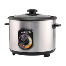 Brentwood TS-1020S 10-Cup Stainless Steel Crunchy Persian Rice Cooker - £48.55 GBP