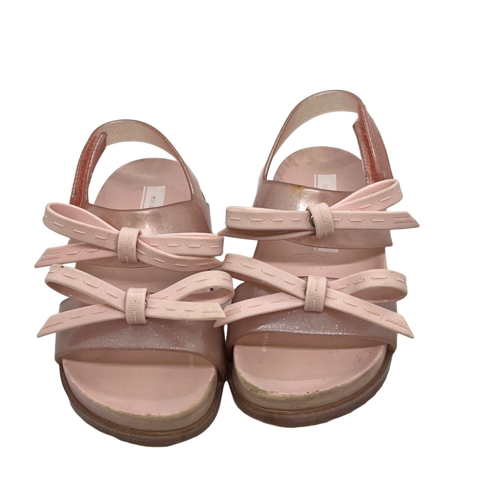 Primary image for Mini Melissa Sz 9 Little Girls Pink Rubber Sandals