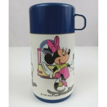Vintage 1980&#39;s Aladdin 6oz Thermos Mickey &amp; Minnie Mouse Ice Cream Parlo... - $12.86