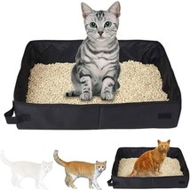 Foldable Portable Cat Litter Box: The Ultimate Travel Companion For Your... - $31.63+