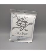 VTG L&#39;EGGS Just My Size Control Top Sheer Toe Pantyhose 1X Off Black - $144.58 MXN