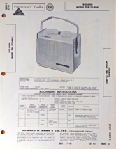 Roland TR8 71-484 Radio Original Vintage Service Manual Schematic 60&#39;s P... - $12.86