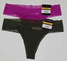 No Boundaries Micro Thong 2 Pairs size M (7-9) Multicolor  (LOC G-UW) - $10.88