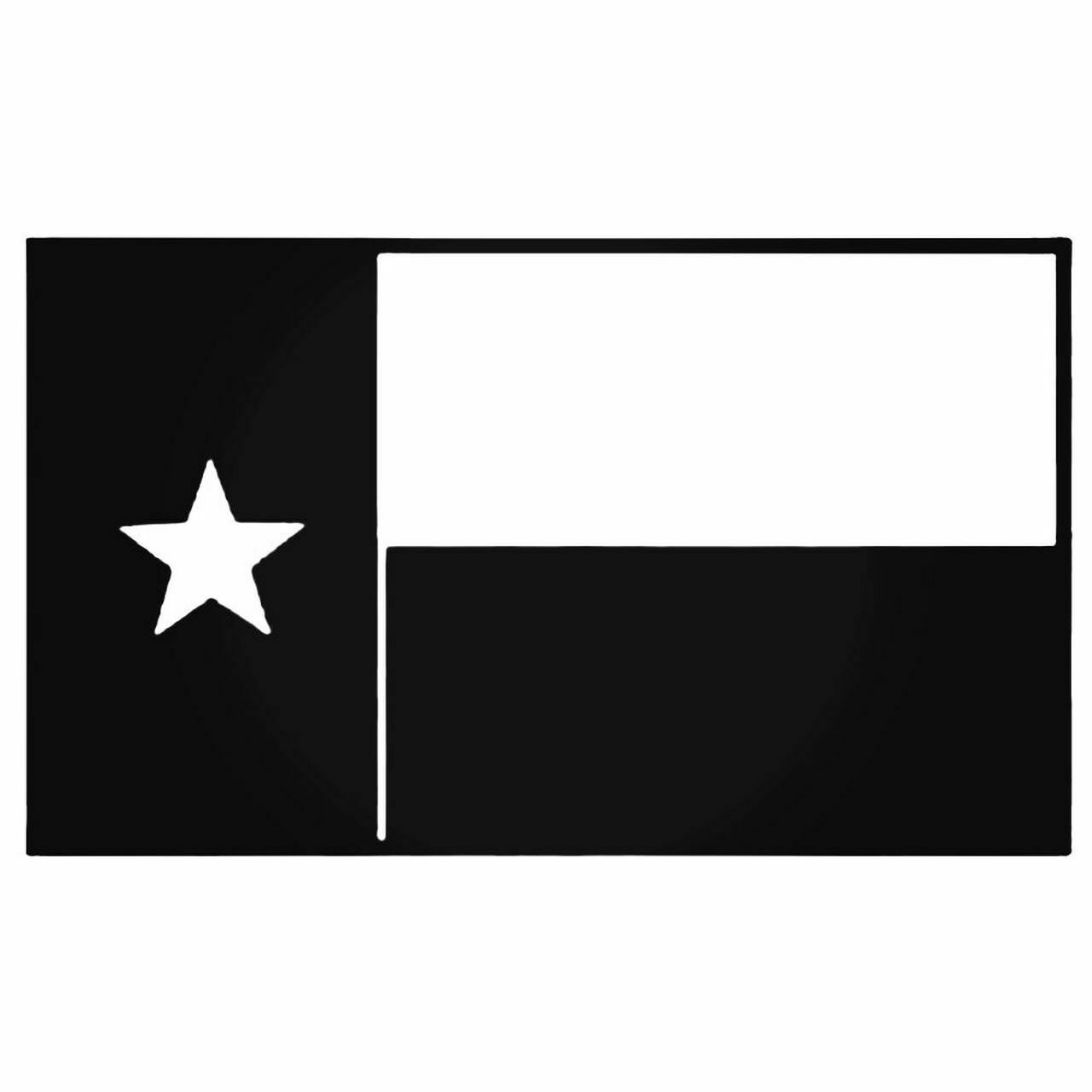 2x Texas State Flag Vinyl Decal Sticker Different colors & size for Cars/Bikes/W