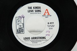 Louis Armstrong 45 Record Kinda Love Song Promo Radio Station Copy Jazz 1969 - £30.60 GBP