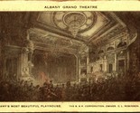Interno Albany Grand Teatro Albany New York Ny Unp DB Cartolina C13 - $39.91