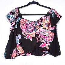 Express Women&#39;s Floral Crop Top Size Large - £13.18 GBP