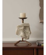Classical Sculpture Fragment Candle Holder, French Antique Style Faux Ma... - $4,210.17 CAD