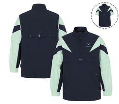 TECHNIST 25F/W Unisex Badminton Jacket Sports Training Navy AsiaFit NWT ... - $77.31