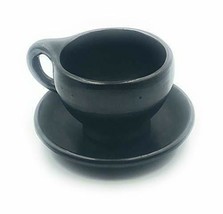 SET 6 PZ Tazza Cioccolato o Caffè Mug Non Smaltata 9.5 Onz Argilla Nera ... - £90.42 GBP