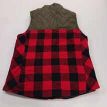 Maurices Woman’s Size Large Buffalo Plaid Flannel Quilted Vest Full Zip Pockets image 13