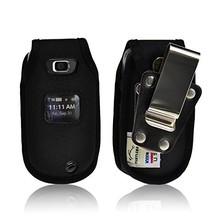 Turtleback Fitted Case Made for LG Revere Flip Phone Black Nylon Heavy Duty Rota - £30.04 GBP