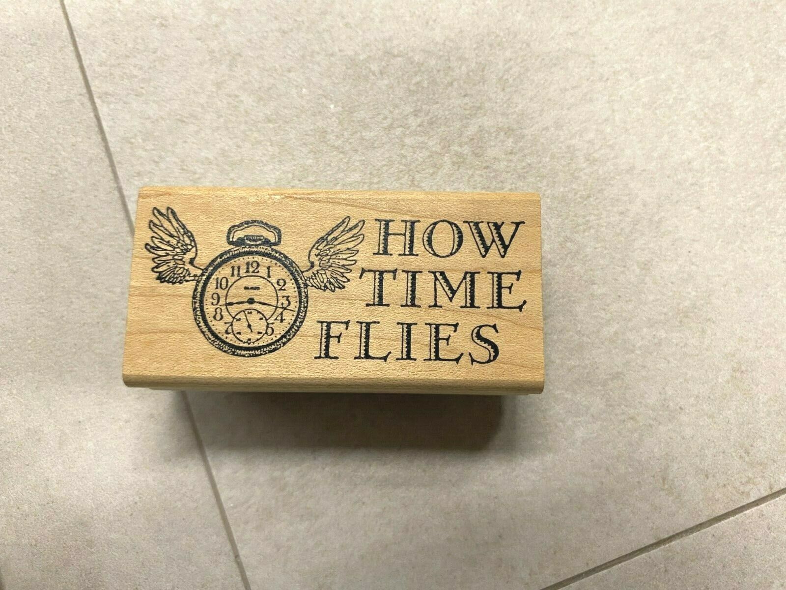 All About Time Clocks New Wood Mounted Rubber Stamps Buy More & Save! Item image 5