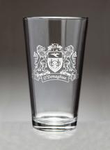 O&#39;Donaghue Irish Coat of Arms Pint Glasses (Sand Etched) - £54.35 GBP