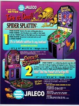 Spider Splattin Arcade FLYER Jaleco Spider Stompin 2 Original NOS Redemp... - $21.38