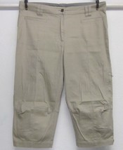 WOOLRICH 3XDRY WOMEN&#39;S SIZE 12 ARTICULATED KHAKI HIKING CAPRIS STRETCH P... - $19.29