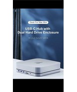 MC25 PRO Docking C-hub For Mac Mini M1 W/ Hdd Enclosure 2.5 Sata Nvme NE... - $98.99