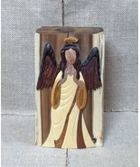 Carver Dans Wood Angel Puzzle Box Small Jewelry Trinket Holder Rustic Ch... - $25.74