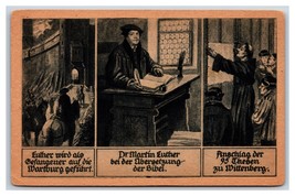Scenes From the Life of Martin Luther and Protestant Reformation DB Postcard I20 - £14.03 GBP