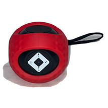 iHip WMRGBALLSPKR Red/Black Bluetooth Wireless Portable Rugged Ball Mini Speaker - $11.99