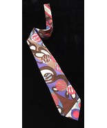 Vintage 1970s Emilio Pucci Psychedelic Art Necktie - £85.21 GBP