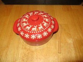 Holiday Ceramic Covered Bowl Set - $12.86