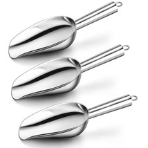 Ice Scoop Set Stainless Steel Scoops 3PCS for Food Popcorn Sweet Candy Brand New - £15.96 GBP