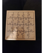 Jigsaw Puzzle Rubber Stamp Wood Mount Hampton Art Stamps 3.5in x 3.5in - $130.28 MXN