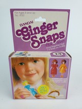 Vintage 1981 Bandai Ginger Snaps #13 snap-together doll 3&quot; New in Purple... - $19.79