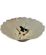 Vintage Large Porcelain Bowl Scalloped Edge 12&quot; - $59.94 CAD