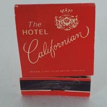 Vintage Matchbook The Hotel Californian San Francisco Cigarette Matches ... - $5.49