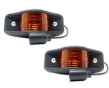 2PK 24V LED SIDE MARKER Light 5 bulb BLK + Amber Lens 12446845-1 fits HU... - $59.00