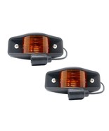 2PK 24V LED SIDE MARKER Light 5 bulb BLK + Amber Lens 12446845-1 fits HU... - $59.00