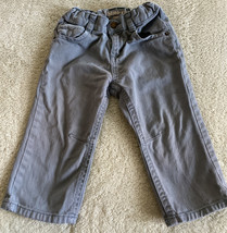 Osh Kosh Boys Gray Skinny Jeans Adjustable Waist Pockets 18 Months - $8.33